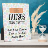 ナースの方が良い、包帯 フォトプラーク (側面)