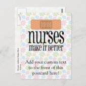 ナースの方が良い、包帯 ポストカード (正面/裏面)