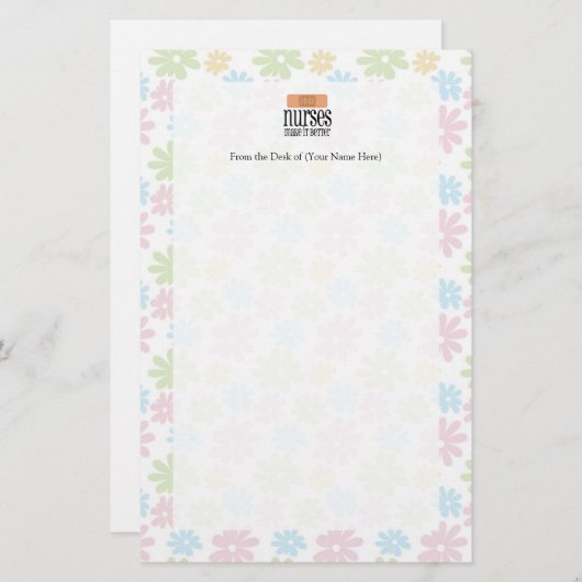 ナースの方が良い、包帯 便箋 (正面/裏面)