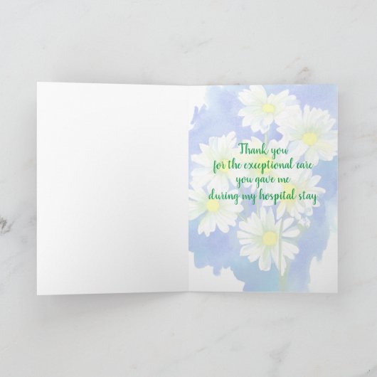 ナースの日ありがとう医療デイジー シーズンカード (内部)