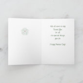 ナースの日ありがとう私たち、グループ、緑 サンキューカード (内部)