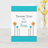 ナースの日のグリーティングカード(星あり) カード (黄色い花)