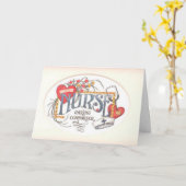 ナースの日の挨拶状 カード (黄色い花)