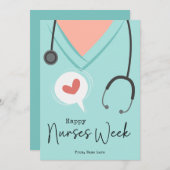 ナースの日贈り物ナース感謝ウィークカード シーズンカード (正面/裏面)