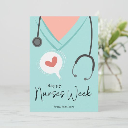 ナースの日贈り物ナース感謝ウィークカード シーズンカード (スタンド正面)