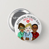 ナースの日5月6日ボタン 缶バッジ (正面&裏面)