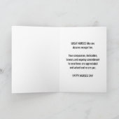 ナースの日、あなたは素晴らしナース カード (内部)