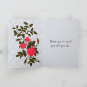 ナースの日「ナースになる」の詩 サンキューカード (内部)