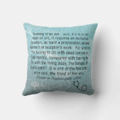 ナースの枕フローレンス・ナイチンゲールの引用文 クッション (裏面)