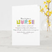 ナースの栽培方法 カード (黄色い花)