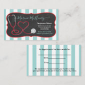 ナースの気に健康名刺 予約カード (正面/裏面)