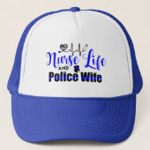 ナースの生命および警察の妻のトラック運転手の帽子 キャップ (正面)