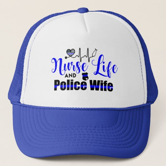 ナースの生命および警察の妻のトラック運転手の帽子 キャップ (正面)