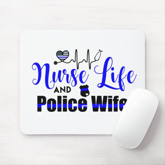 ナースの生命および警察の妻のマウスパッド マウスパッド (マウス)