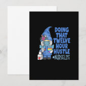 ナースの生活 12時間ハードワーク ゴノーム 招待状 (正面/裏面)