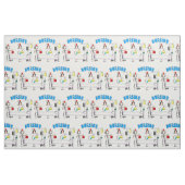 ナースの病院場面 ファブリック (ファットクウォーター)