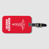 ナースの石の荷物のラベル|看護週のギフトのアイディア ラゲッジタグ (正面横)