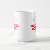 ナースの石! ケリュケイオンの記号を用いるマグ| コーヒーマグカップ (中央)