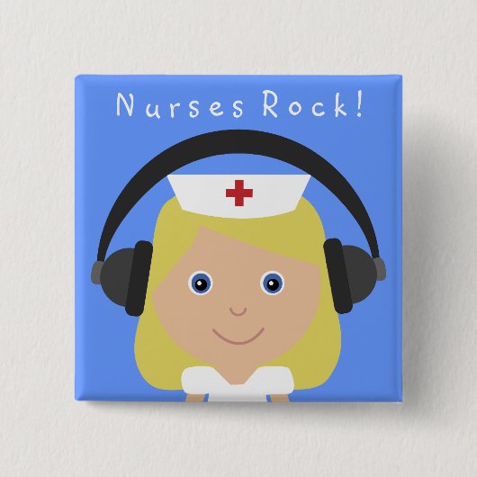 ナースの石! 缶バッジ (正面)