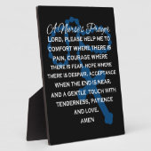 ナースの祈りの言葉サインがイーゼル フォトプラーク (側面)