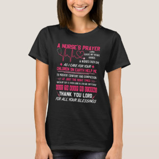 ナースの祈りの言葉Tシャツカッコいいナース Tシャツ