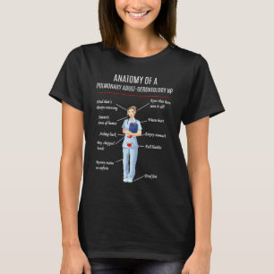 ナースの肺成人の老齢生物学NPの解剖学 Tシャツ