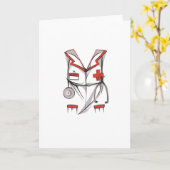 ナースの衣装 カード (黄色い花)