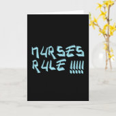 ナースの規則!ナース鑑賞プレゼント カード (黄色い花)
