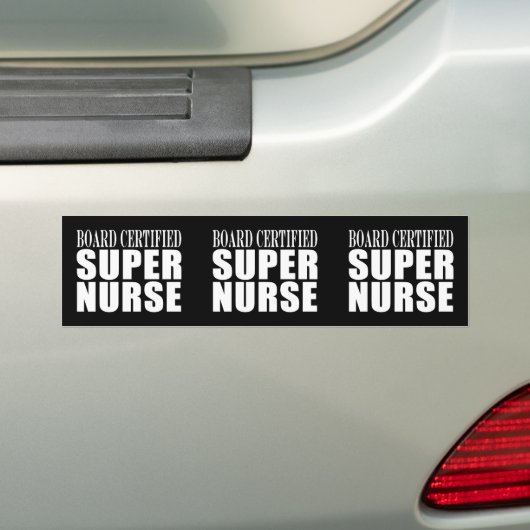 ナースの誕生会の板によって証明されるすごいナース バンパーステッカー (車上)