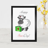 ナースの誕生日の挨拶状 カード (黄色い花)