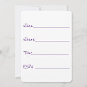 ナースの誕生日 招待状 (裏面)