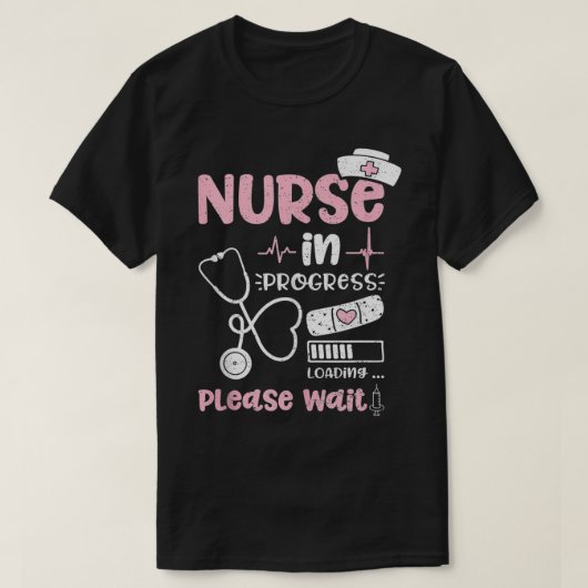 ナースの読み込み中です。ナースの有効期間 Tシャツ (デザイン正面)