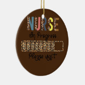 ナースの読み込み中のトレーニング受講者 セラミックオーナメント (右)