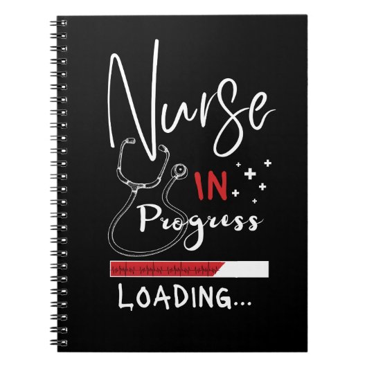 ナースの読み込み中 – ナース学生向けギフト ノートブック (正面)