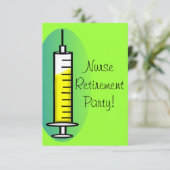 ナースの退職のパーティの招待状巨人のスポイト 招待状 (スタンド正面)