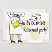 ナースの退職のパーティの招待状 招待状 (正面)