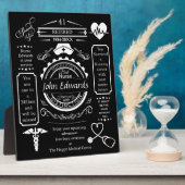 ナースの退職ギフトボス、ロングサービス フォトプラーク (側面)