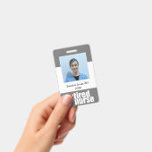 ナースの退職ギフト写真（メッセージ付） バッジ (手持ち)