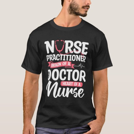 ナースの開業医の脳、ナースの医師 Tシャツ (正面)