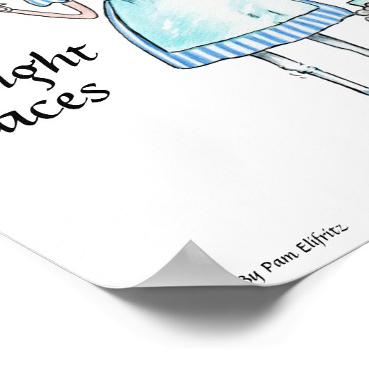 ナースの青い裸のド与えレスのショット ポスター (角)