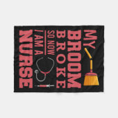 ナースの魔女 フリースブランケット (正面(横))