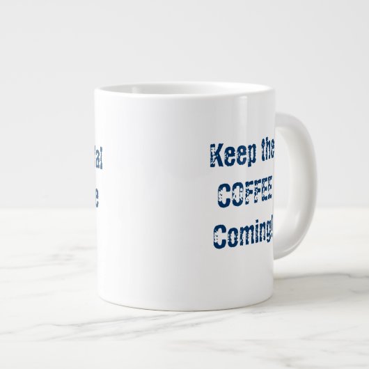 ナースの麻酔のマグのナザレの病院の学校 ジャンボコーヒーマグカップ (正面右)