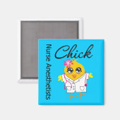 ナースの麻酔士のひよこv2 マグネット (正面/裏面)