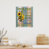 ナースのOfficeの規感動的則とやる気を起こさせる ポスター (キッチン)
