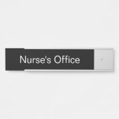 ナースのOffice白黒文字テンプレート サインプレート (正面)