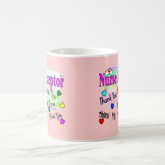 ナースのPreceptorは感謝していしています コーヒーマグカップ (中央)