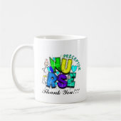 ナースのPreceptorは""ギフト感謝していしています コーヒーマグカップ (左)