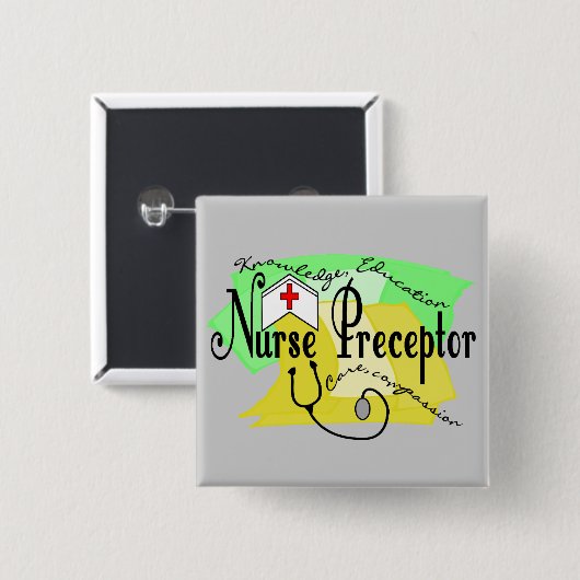 ナースのPreceptor 缶バッジ (正面&裏面)