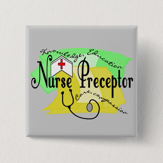 ナースのPreceptor 缶バッジ (正面)