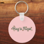 ナースのTシャツおよびギフトを抱き締めて下さい キーホルダー (正面)